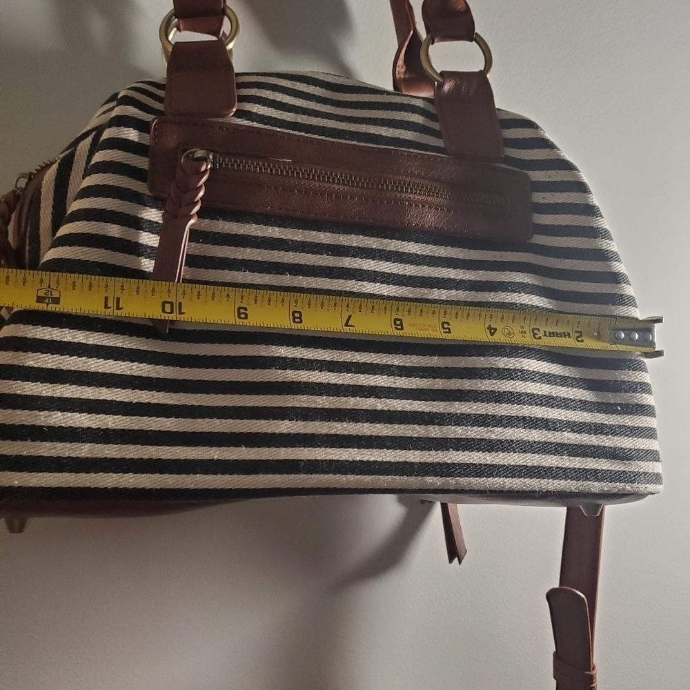 MMS Design Studio Striped Multicolor Handbag - Picture 9 of 16